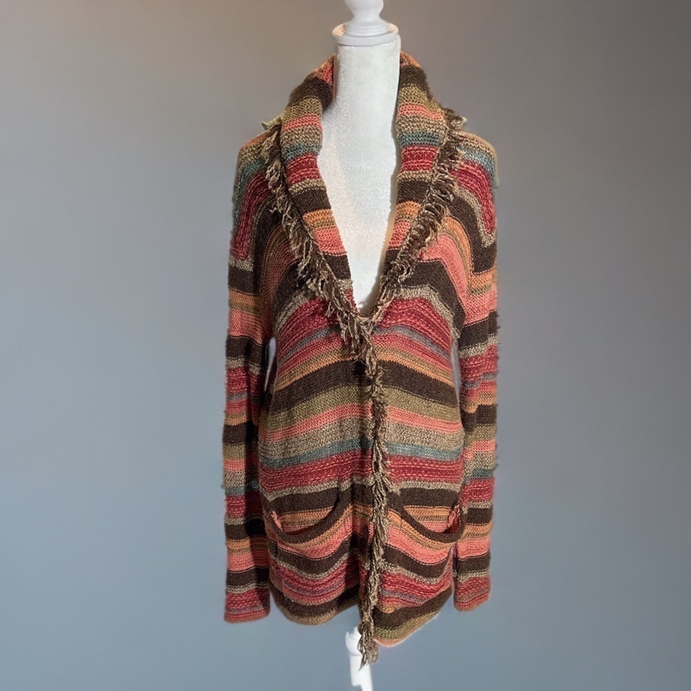 Exquisite Ralph Lauren Denim and Supply Multicolor Fringe Cardigan 💋 - Picture 11 of 11